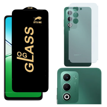 Oppo A5 3-in-1 Kit: OG Glass + Carbon Back Camera Protector