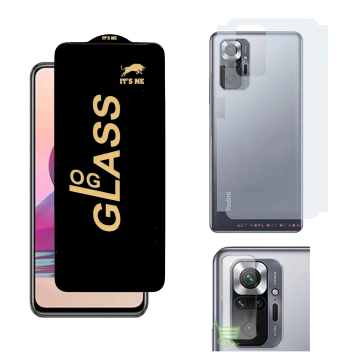 Redmi Note 10S 3-in-1 Kit: OG Glass + Carbon Back Camera Protector