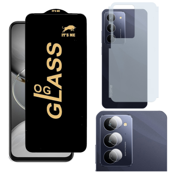 Realme C75x 3-in-1 Kit: OG Glass + Carbon Back Camera Protector