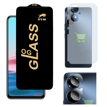 Tecno Camon 19 Pro 3-in-1 Kit: OG Glass + Carbon Back Camera Protector