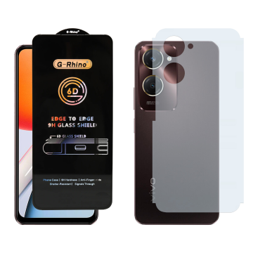 Vivo Y18 Combo: OG Glass Screen Protector + Carbon Back Skin