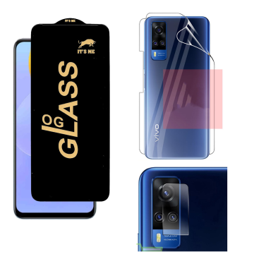 Vivo Y51s 360¬∞ Clear Kit: OG Glass + Back Jelly Camera Guard