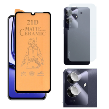 3-in-1 360 Bundle for Realme Note 60: Ceramic + Matte Camera