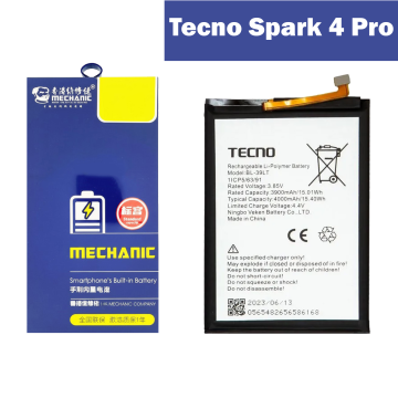 Tecno Spark 4 Pro Battery Replacement - Mechanics 4000mAh (BL-39LT)