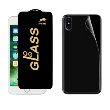 iPhone X Full Body Protection: OG Glass + Back Clear Hydrogel Film