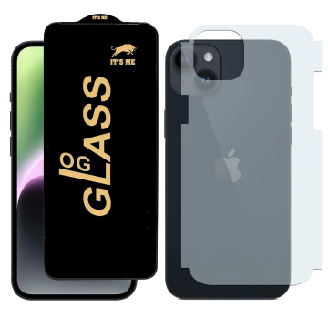 iPhone 14 Protection Combo: OG Glass + Carbon Fiber Back Skin