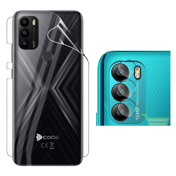 DCode Bold Clear Back Kit: Jelly Film + Camera Lens Protector