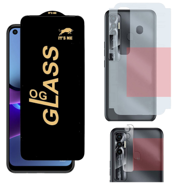 Tecno Spark 7 Pro 3-in-1 Kit: OG Glass + Carbon Back Camera Protector
