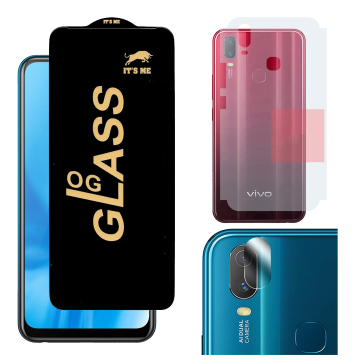 Vivo Y11 3-in-1 Kit: OG Glass + Carbon Back Camera Protector