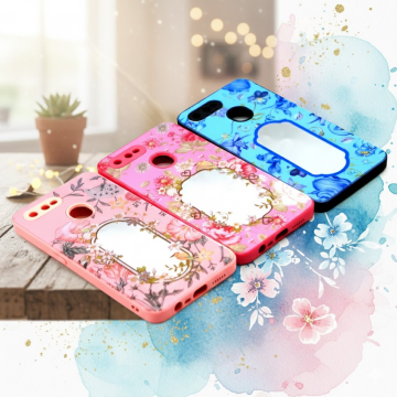 Oppo F9 Glitter Mirror Case
