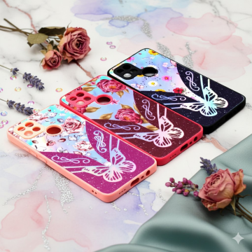 Oppo A15s Fancy Mirror Style Glitter Back Cover