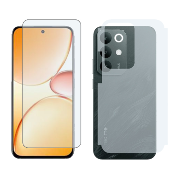 2-in-1 360 Pack for Realme C85: Gorilla Glass + Back Matte