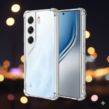 Tecno Camon 40 Pro Transparent Extra Bumper Anti Shock Soft Crystal Clear Case