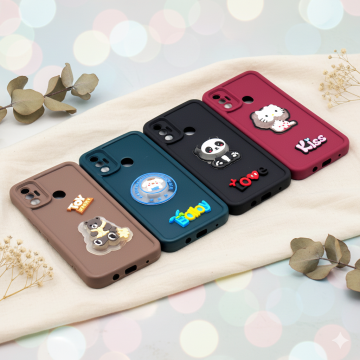Tecno Spark 7 - 7T Cute Kitty Blinking Lights Mobile Cover