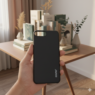 Apple iPhone 7 Plus Matte Black Shockproof Mobile Cover