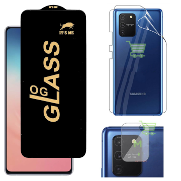 Samsung S10 Lite Ultimate Pack: OG Glass + Clear Back Camera Guard