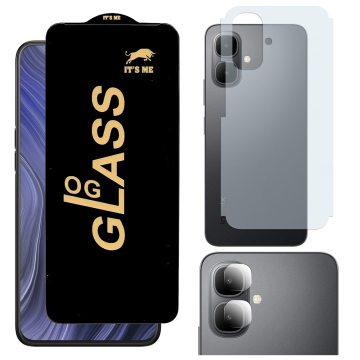Infinix Smart 10 Ultimate Bundle: OG Glass + Carbon Back Camera Guard