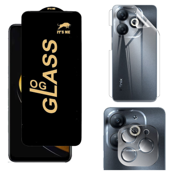 Infinix Smart 8 Pro Clear 360: OG Glass + Back Jelly Camera Film