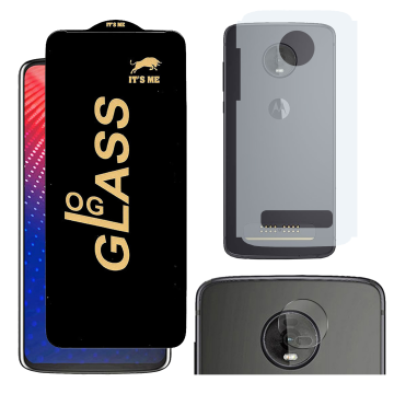 Motorola Moto Z4 3-in-1 Kit: OG Glass + Carbon Back Camera Protector