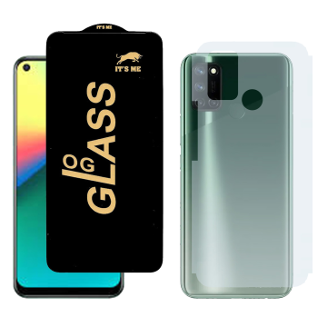 Realme 7i Combo: OG Glass Screen Protector + Carbon Back Skin