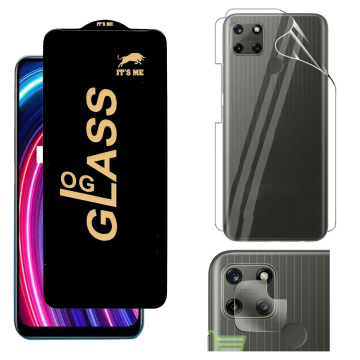 Realme C25Y 360¬∞ Clear Kit: OG Glass + Back Jelly Camera Guard