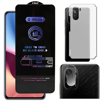 Redmi K40 3-in-1 Kit: OG Glass + Carbon Back Camera Protector