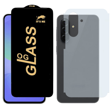 Samsung A36 Combo: OG Glass Screen Protector + Carbon Back Skin