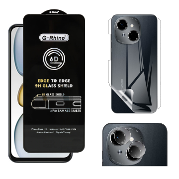 Tecno Spark GO 1 360¬∞ Clear Kit: OG Glass + Back Jelly Camera Guard