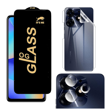 Tecno Spark 10 Pro 360¬∞ Clear Kit: OG Glass + Back Jelly Camera Guard