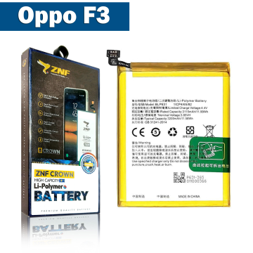 Oppo F3 Battery Replacement - ZNF 3200mAh (BLP631)