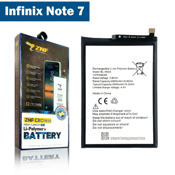 Infinix Note 7 Battery Replacement - ZNF 5000mAh (BL-49GX)
