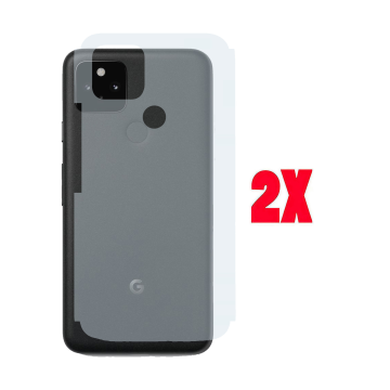 (2-Pack) Pixel 5A 5G Back Protector Carbon Fiber Matte Skin