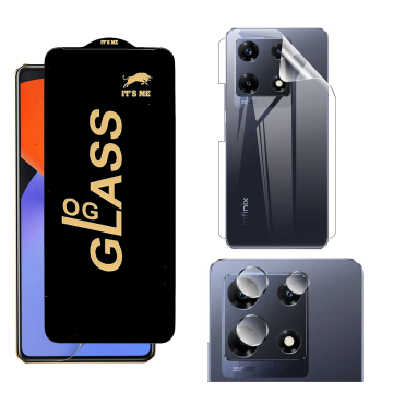 Infinix Note 30 Pro Clear 360: OG Glass + Back Jelly Camera Guard