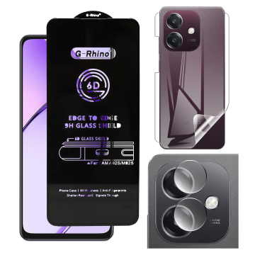 Oppo A3x 360¬∞ Clear Kit: OG Glass + Back Jelly Camera Guard