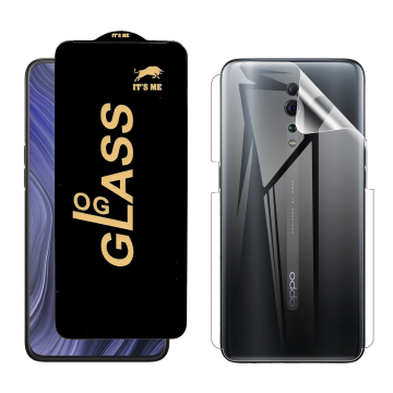 Oppo Reno Z Protection Pack: OG Glass + Clear Back Jelly Film