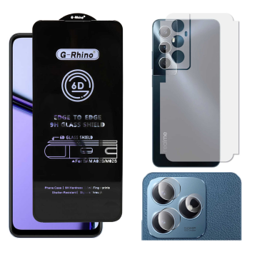 Realme C65 3-in-1 Kit: OG Glass + Carbon Back Camera Protector