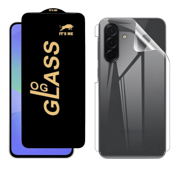 Samsung A36 Protection Pack: OG Glass + Clear Back Jelly Film