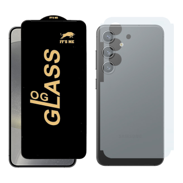 Samsung S24 Combo: OG Glass Screen Protector + Carbon Back Skin