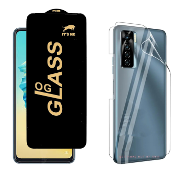 Tecno Camon 17 Pro Protection Pack: OG Glass + Clear Back Jelly Film