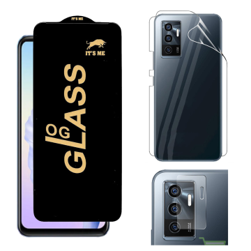 Vivo V23e 360¬∞ Clear Kit: OG Glass + Back Jelly Camera Guard