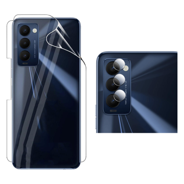 Tecno Camon 18p Clear Back Kit: Jelly Film + Camera Lens Protector