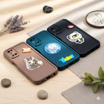 Oppo A72 Cute Kitty Blinking Lights Soft Colorful Mobile Cover