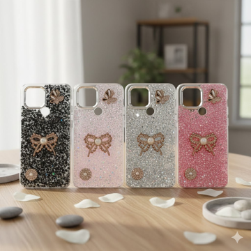 Xiaomi Redmi A2 Plus Glitter Butterfly Case