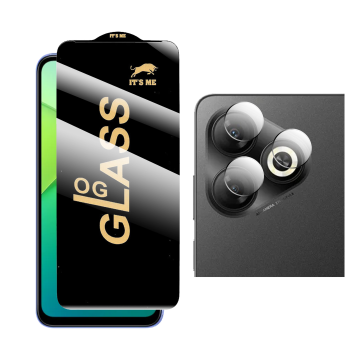 2-in-1 Protection for Infinix Smart 10 HD : Glass + Camera Protector