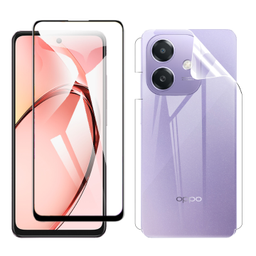 2-in-1 360 Protection Pack for Oppo A5i: 9D + Jelly