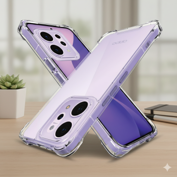 Oppo Reno 14 Pro Transparent Anti Shock Soft Crystal Clear Cover
