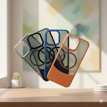 Apple iPhone 15 Pro Max Smoky Matte Leather Texture Magsafe Mobile Cover