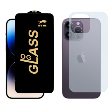 iPhone 14 Pro Max 360¬∞ Combo: OG Glass + Carbon Fiber Back Skin