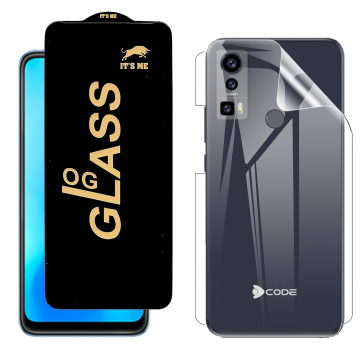 DCode Bold 2 Protection Pack: OG Glass + Clear Back Jelly Film
