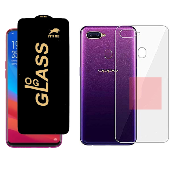 Oppo F9 Combo: OG Glass Screen Protector + Carbon Back Skin